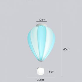 Creative Ceiling Lamp Of Cartoon Children's Room (Option: White blue-Tricolor dimming)