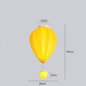 Creative Ceiling Lamp Of Cartoon Children's Room (Option: Yellow-Tricolor dimming)